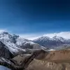 Upper Mustang Landscapes in the snow, Nepal