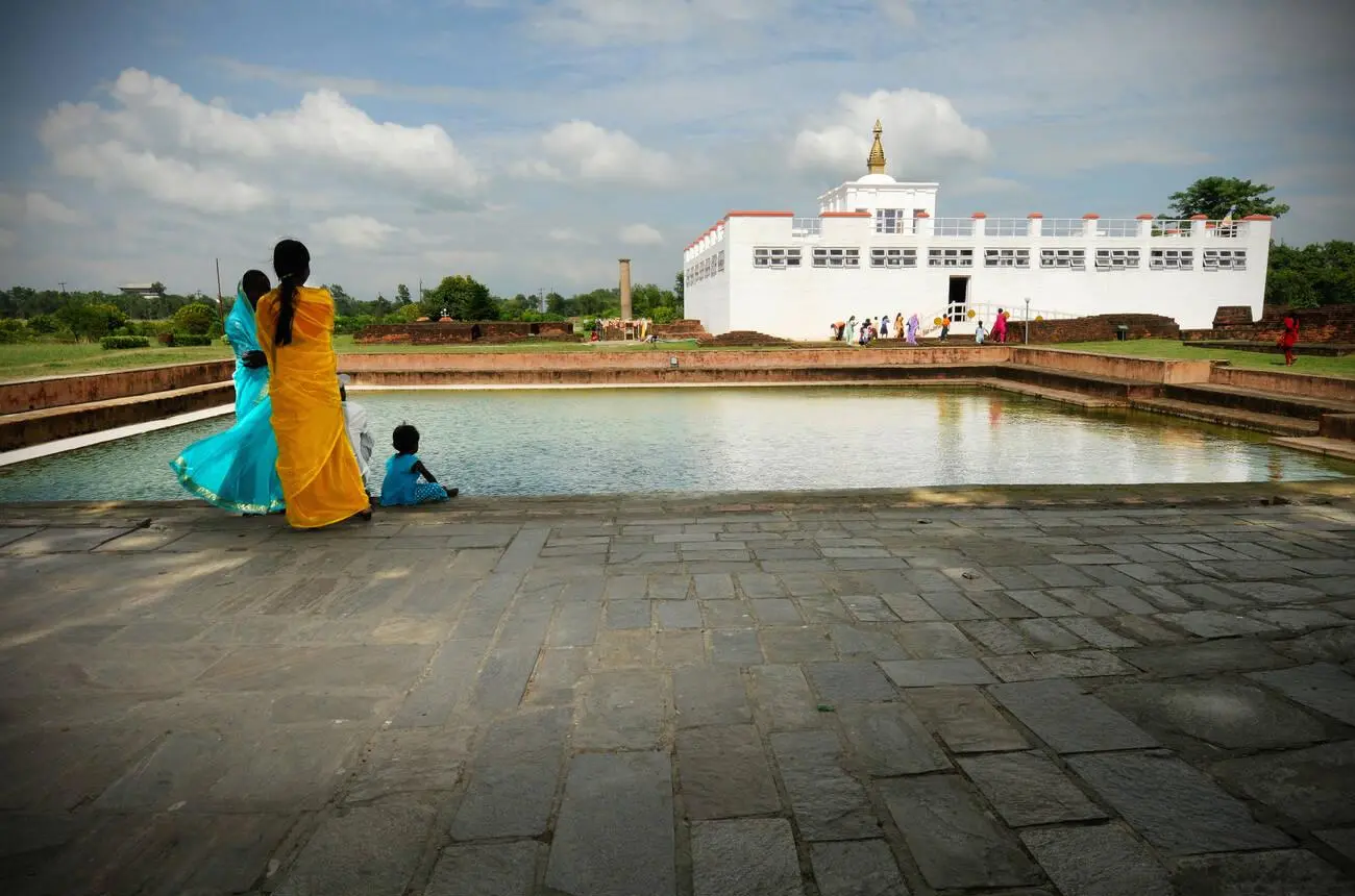 The Buddha's birth place in Lumbini, Nepal